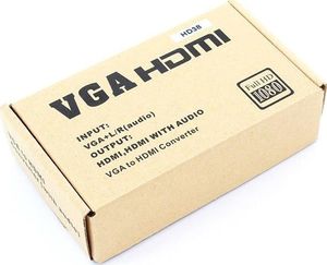 Adapter AV Apte HDMI - D-Sub (VGA) + Jack 3.5mm czarny 4