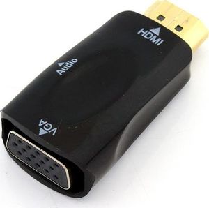 Adapter AV Apte HDMI - D-Sub (VGA) + Jack 3.5mm czarny 5