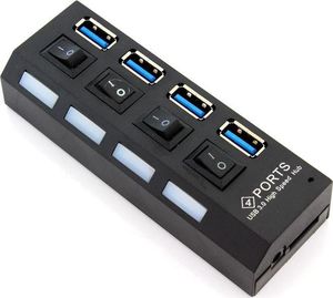 HUB USB Aptel AK244B 4x USB-A 3.0 (2335-uniw) 2