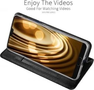 Dux Ducis Etui HUAWEI P SMART 2020 z klapką Dux Ducis skórzane Skin Leather czarne 6