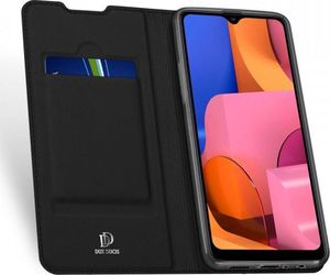 Dux Ducis Etui SAMSUNG GALAXY A20S z klapką Dux Ducis skórzane Skin Leather czarne (109623) - om-67703 2