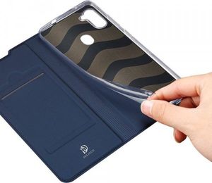 Dux Ducis Etui SAMSUNG GALAXY M11 z klapką Dux Ducis skórzane Skin Leather granatowe 3
