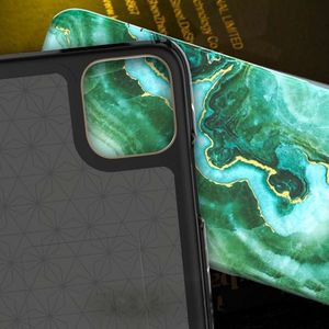 Kingxbar Kingxbar iPhone 11 Marble Series-Green 6