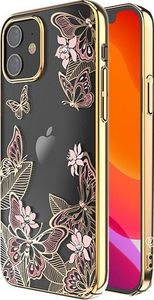 Kingxbar Kingxbar Butterfly Series-Pink/Gold iPhone 12 5.4'' 2