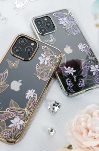 Kingxbar Kingxbar Butterfly Series-Purple/Silver iPhone 12 5.4'' 15