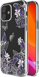 Kingxbar Kingxbar Butterfly Series-Purple/Silver iPhone 12 5.4'' 2