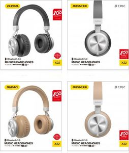 Słuchawki Dudao X22 Gold 4