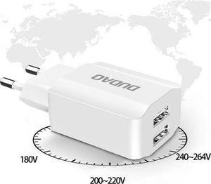 Ładowarka Dudao A2EU 2x USB-A 2.4 A (52205) 11