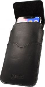 Nexeri Etui Kabura skórzana do paska pionowa otwierana portfel Nexeri Flap Leather SAMSUNG GALAXY S20 ULTRA / LG K50S czarne 3