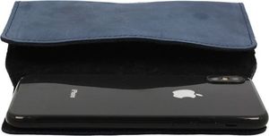 Nexeri Kabura skórzana IPHONE 5 do paska Nexeri 3D Crazy granatowe 4