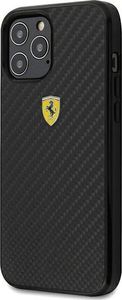Ferrari Ferrari FERCAHCP12LBK iPhone 12 Pro Max 6,7 czarny/black hardcase On Track Real Carbon 2