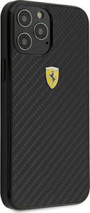 Ferrari Ferrari FERCAHCP12MBK iPhone 12/12 Pro 6,1 czarny/black hardcase On Track Real Carbon 4