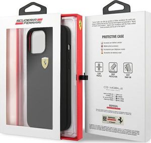 Ferrari Ferrari FESSIHCP12LBK iPhone 12 Pro Max 6,7 czarny/black hardcase On Track Silicone 9