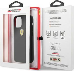 Ferrari Ferrari FESSIHCP12SBK iPhone 12 mini 5,4 czarny/black hardcase On Track Silicone 9