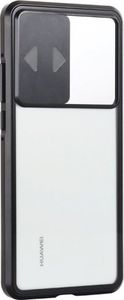 Wozinsky Wozinsky Magnetic Cam Slider Case magnetyczne etui 360 na cały telefon szkło na ekran osłona na aparat Huawei P40 Pro czarny 3