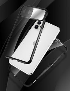 Wozinsky Wozinsky Magnetic Cam Slider Case magnetyczne etui 360 na cały telefon szkło na ekran osłona na aparat iPhone 11 Pro Max czarny 15