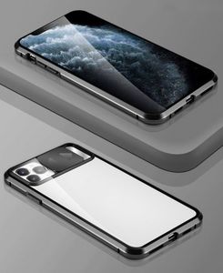 Wozinsky Wozinsky Magnetic Cam Slider Case magnetyczne etui 360 na cały telefon szkło na ekran osłona na aparat iPhone 11 Pro czarny 16