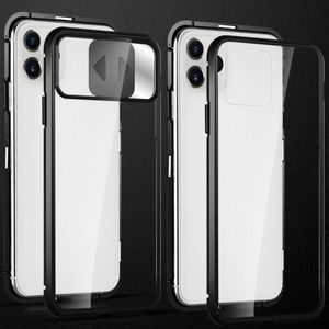 Wozinsky Wozinsky Magnetic Cam Slider Case magnetyczne etui 360 na cały telefon szkło na ekran osłona na aparat iPhone 11 Pro czarny 4