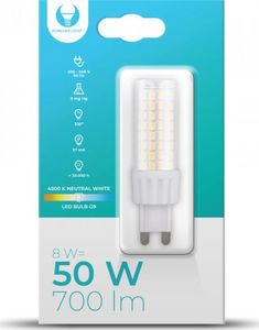 Forever Light Żarówka LED G9 8W 230V 4500K 700lm Forever Light 1