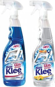 Herr Klee Płyn do mycia szyb Herr Klee Niebieski+Cytryna 2x1l - Zestaw uniwersalny 1