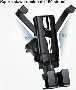 Usams Uchwyt zaciskowy do samochodu Gravity ZJ058ZJ01 8