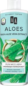 AA Aloes 100% Płyn micelarny łagodząco-nawilżający 400ml uniwersalny 1