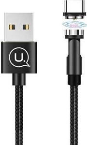 Kabel USB Usams USB-A - USB-C 1 m Czarny (109581) 1