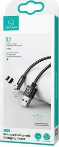 Kabel USB Usams USB-A - Lightning 1 m Czarny (109577) 5