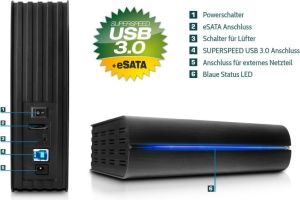 Kieszeń Fantec DB-F8U3e, USB 3.0, eSATA, 3.5" (1564) 1