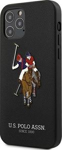 U.S. Polo Assn US Polo USHCP12MPUGFLBK iPhone 12/12 Pro 6,1 czarny/black Polo Embroidery Collection 2