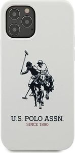 U.S. Polo Assn US Polo USHCP12MSLHRWH iPhone 12/12 Pro 6,1 biały/white Silicone Collection 3