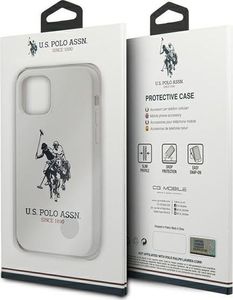 U.S. Polo Assn US Polo USHCP12MSLHRWH iPhone 12/12 Pro 6,1 biały/white Silicone Collection 8