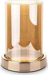 Pigmejka Świecznik Lampion Złoty Metal Szkło Ozdobny 16,5cm uniwersalny 1