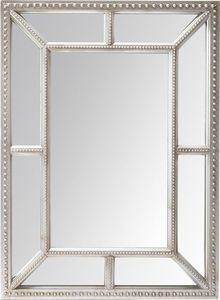 Pigmejka Lustro w lustrzanej ramie Srebrny dekor100x75 cm uniwersalny 1