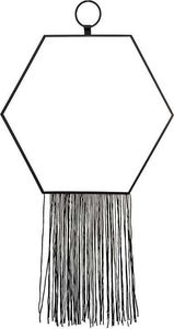 Pigmejka Lustro Dekoracyjne czarne z sznurkami 43x25x0,5 cm uniwersalny 1