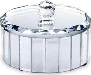 Pigmejka Szkatułka szklana srebrna Kryształ 10,5x16x16 uniwersalny 1