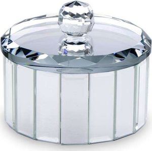 Pigmejka Szkatułka szklana srebrna Kryształ 10,5x12,5x12,5 uniwersalny 1