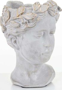 Pigmejka Osłonka wazon głowa szara ceramika 21,5x16x15 uniwersalny 3