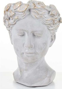 Pigmejka Osłonka wazon głowa szara ceramika 21,5x16x15 uniwersalny 5