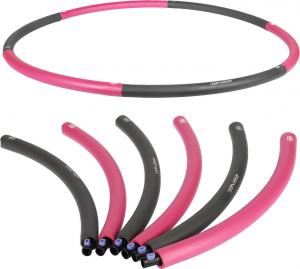 SportVida Hula Hop składane 90 cm szaro-różowe Sportvida 7