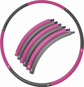 SportVida Hula Hop składane 90 cm szaro-różowe Sportvida 2