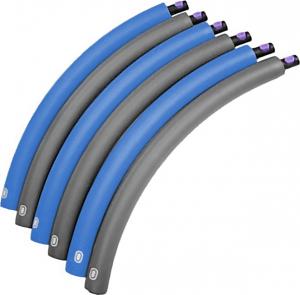 SportVida Hula Hop składane 90 cm szaro-niebieskie 5