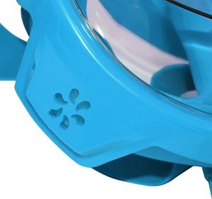 SportVida Maska nurkowa pełnotwarzowa z fajką l/xl niebiesko-czarna Sportvida 2