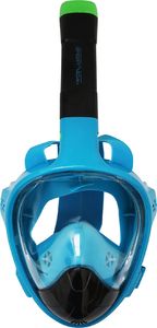 SportVida Maska nurkowa pełnotwarzowa z fajką l/xl niebiesko-czarna Sportvida 4