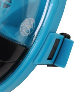 SportVida Maska nurkowa pełnotwarzowa z fajką l/xl niebiesko-czarna Sportvida 6