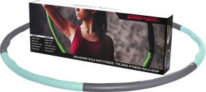 SportVida Hula-Hop składany masujące wypustki 100 cm szaro-niebieski 8