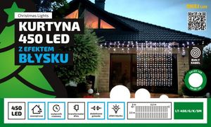 Lampki choinkowe Multimix.pl 450 LED białe ciepło-zimne 1