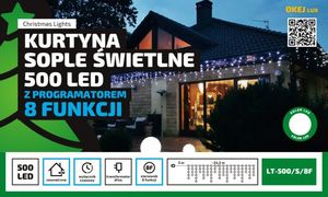 Lampki choinkowe Multimix.pl 500 LED białe ciepło-zimne 1