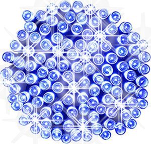 Dekoracja świąteczna Multimix.pl Kurtyna Sople LED 8,75 m 200 LED z efektem FLASH zewnętrzne lampki choinkowe NR 1776 Zimny biały (błyska zimny biały) 5