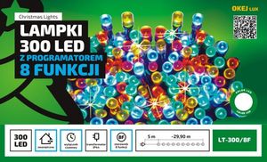 Lampki choinkowe Multimix.pl 300 LED białe ciepłe 1